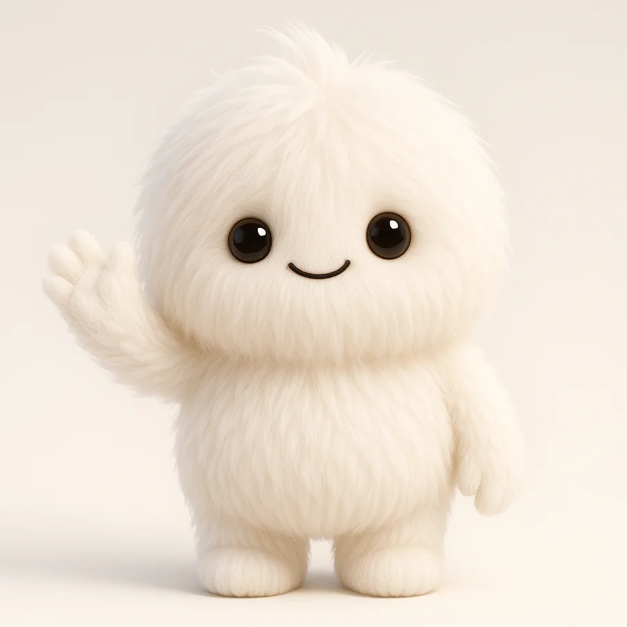 La mascotte OLA salue